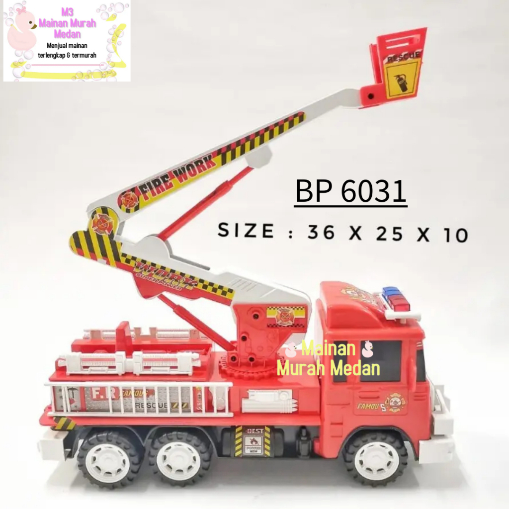 M3 - Mainan Anak Mobil Pemadam Ukuran Besar BP6031 / Fire Rescue Truck