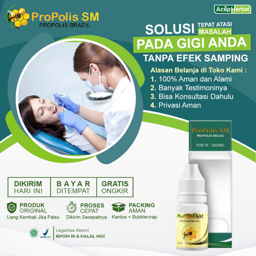 Obat Tetes Sakit Gigi - Obat Kumur Sakit Gigi - Obat Tetes Gusi Berdarah - Obat Tetes Gigi Berdenyut