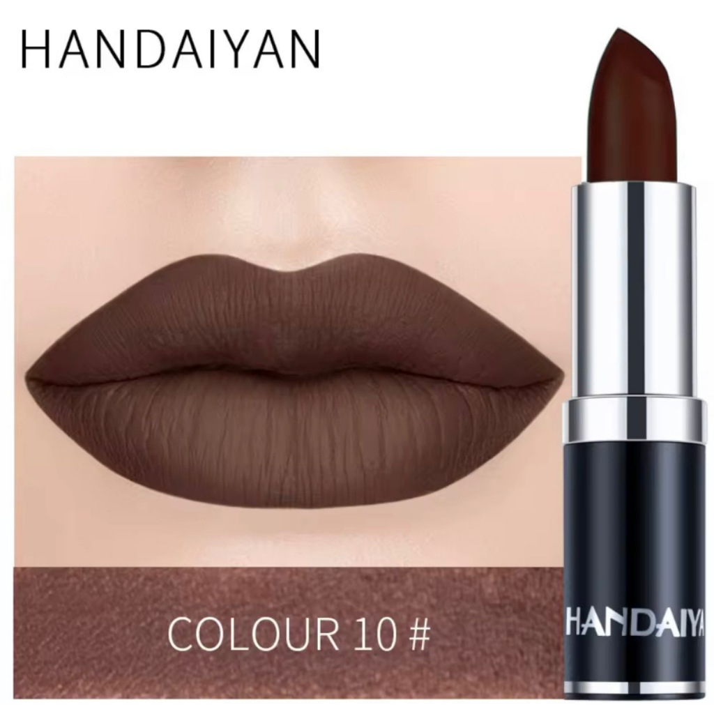 RCS - NEW ~HANDAIYAN lipstik matte handaiyan lipstik warna coklat merah ungu