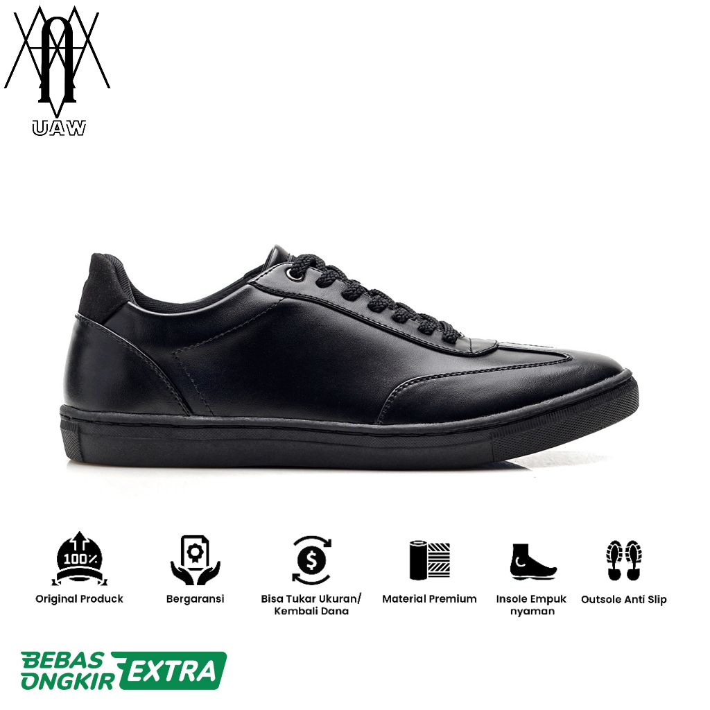 REYL MAN x RP ORIGINAL - Terbaru Sepatu Pria | Sepatu Reyl Man Easy Black | Sneakers Casual Pria