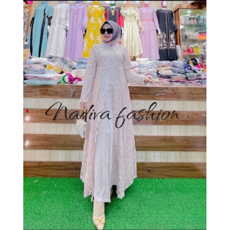 READY NEW COLLECTION GAMIS KERANCANG/GAMIS BROKAT SUPER MEWAH/GAMIS MODERN/GAMIS BROKAT PREMIUM ORIG