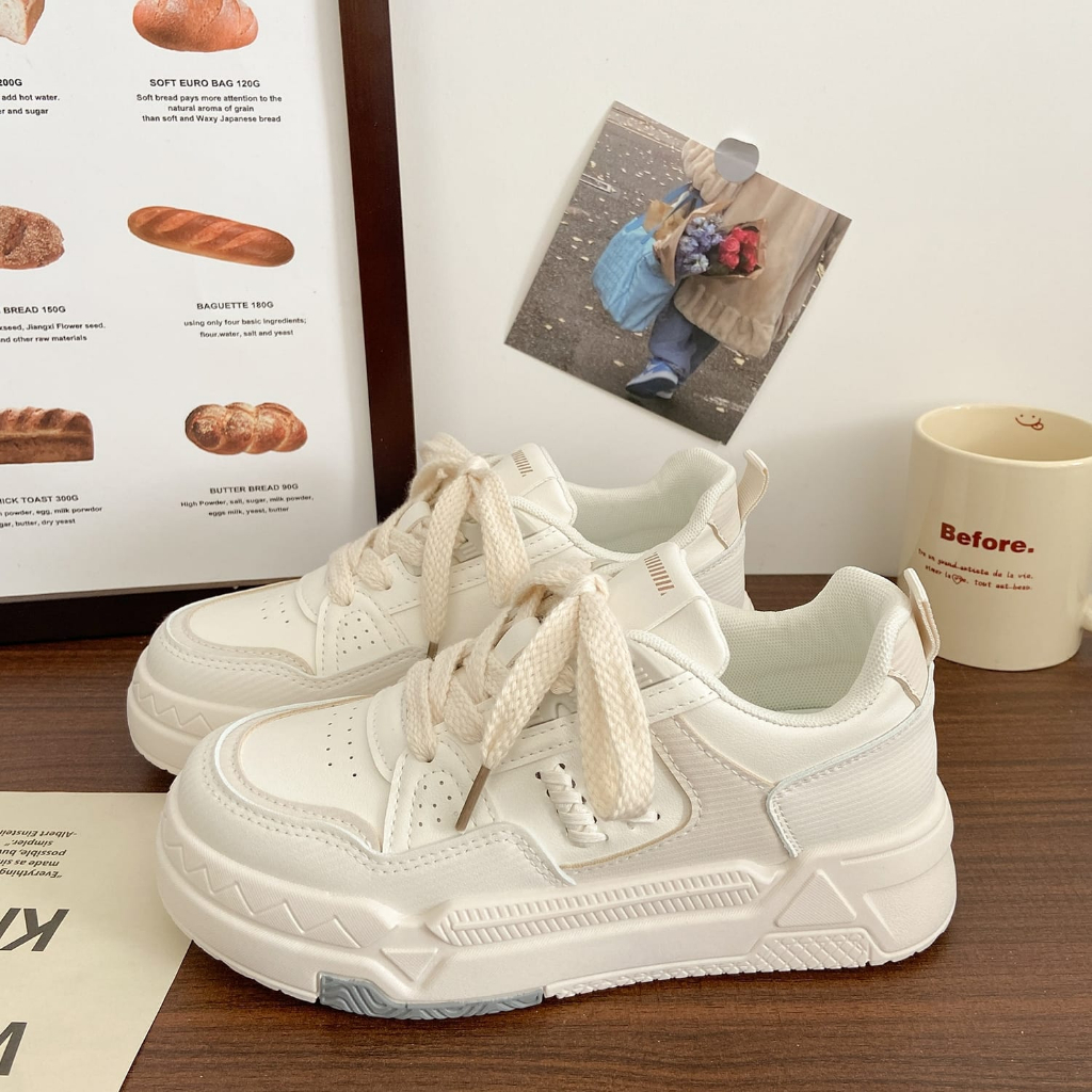 GROSIRTAS &quot;FREE BOX&quot; LV0193 Sepatu Sneakers Wanita Korea Kasual Import