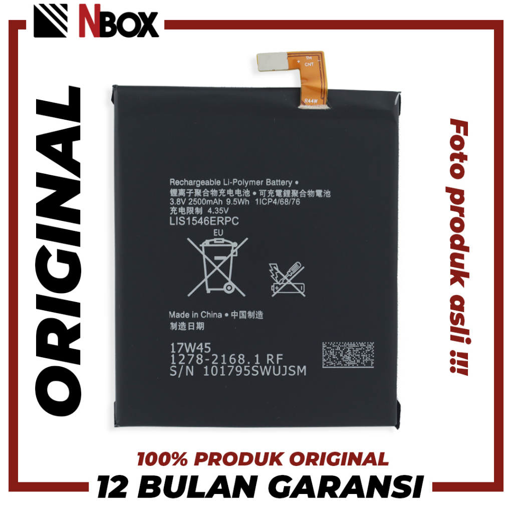 Nbox Baterai Sony Xperia C3 / C3 Dual / T3 / LIS1546ERPC Batrai Batere Batre HP ORIGINAL