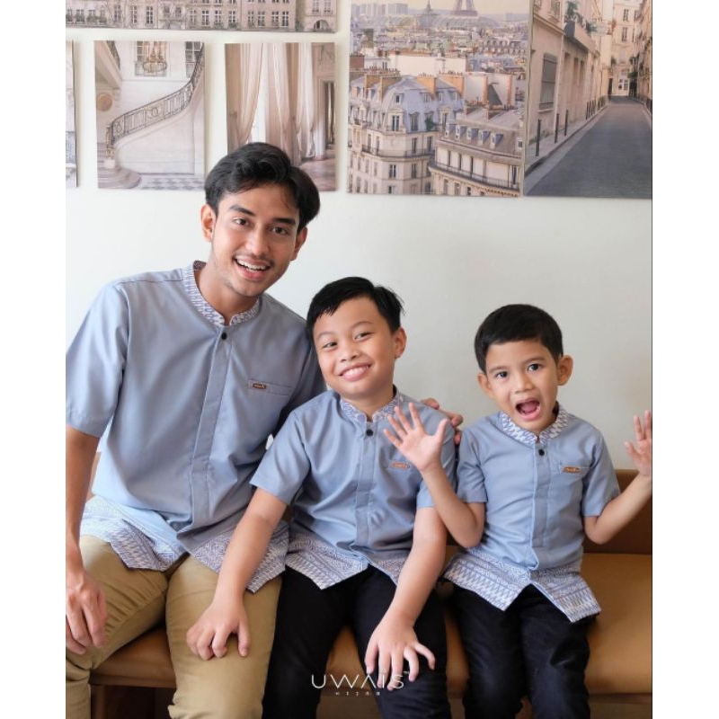 Reihan koko dad/ayah/dewasa lengan panjang by uwais hijab