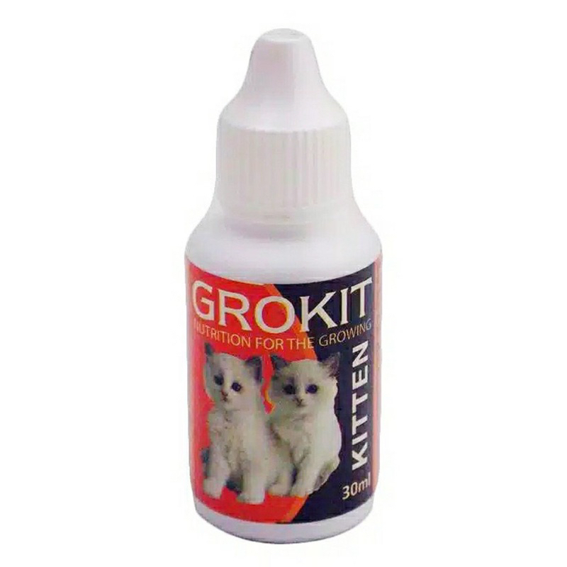 GROKIT 30ml Vitamin Mempercepat Pertumbuhan Anak Kucing