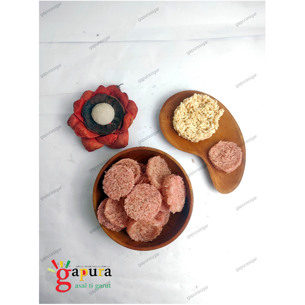 

ranginang Terasi Tjeu-Tjeu mentah 500g/oleh oleh garut/ khas garut