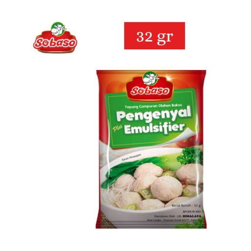 

Sobaso Tepung Pengenyal Emulsifier Bakso 32gr