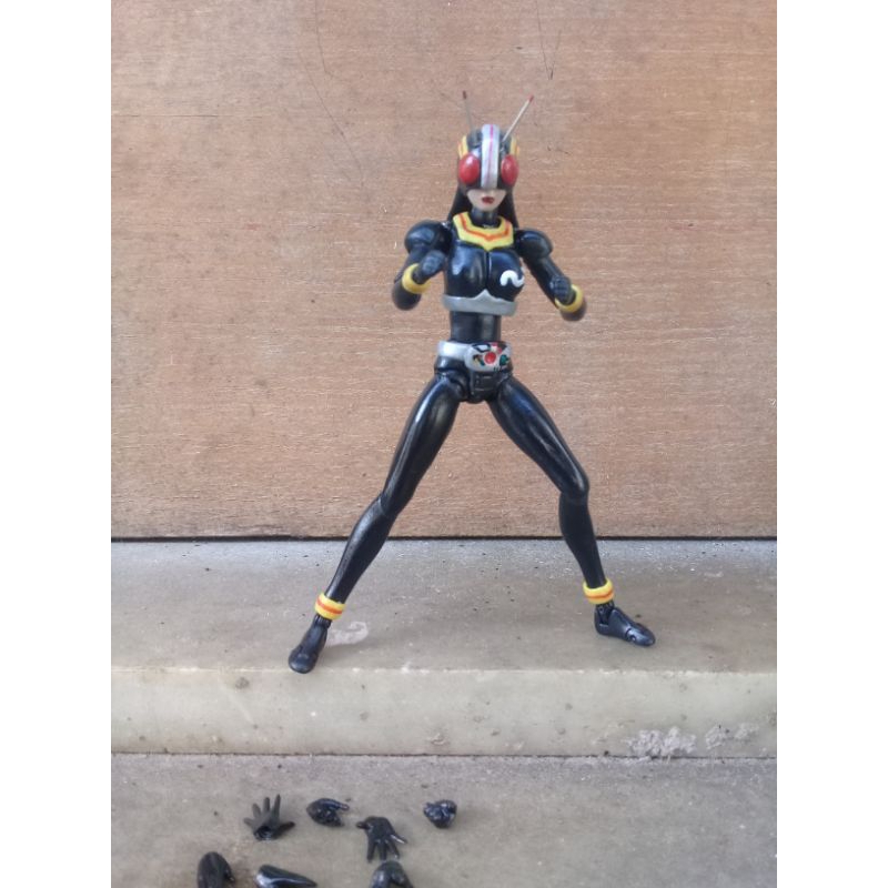 Action figure custom Shf Kamen Rider Black female Showa heisei reiwa