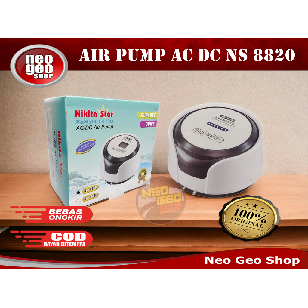 NIKITA STAR NS 8820 NS8820 AERATOR ACDC AC DC PORTABLE AIRPUMP