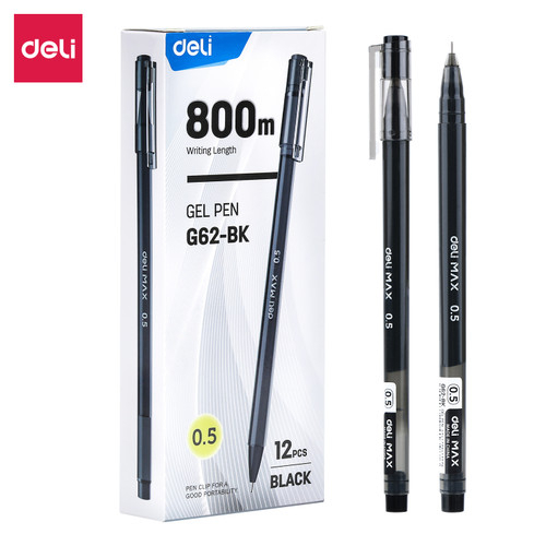 

PENA GEL DELI G62-BK