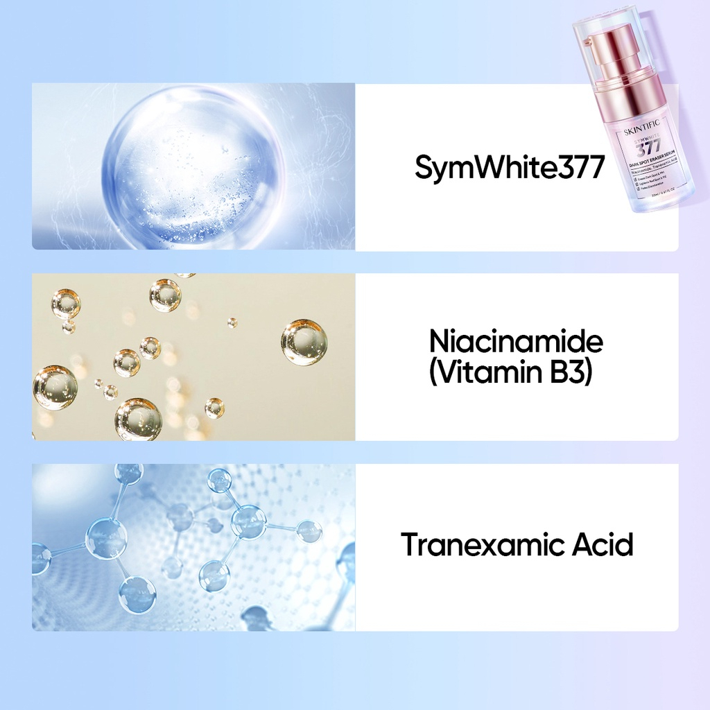 SKINTIFIC SymWhite 377 Dark Spot Serum Mencerahkan Kulit Brightening Serum Pencerah Wajah Perawatan Kecantikan