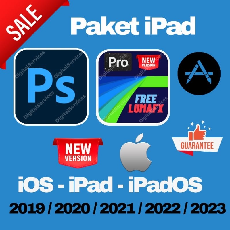 Paket iPad Photoshop + Lumafusion iOS Full 1 Tahun