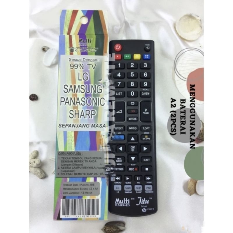 Remote Multi JITU A1 LG SHARP SAMSUNG PANASON