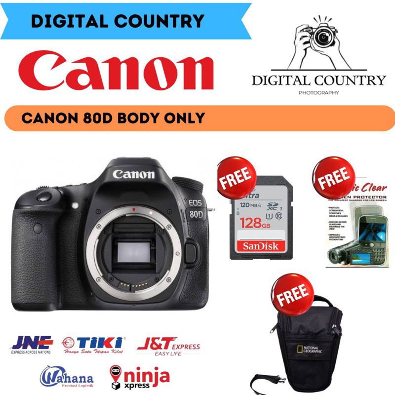 KAMERA CANON EOS 80D BODY ONLY / CANON 80D BODY ONLY / CANON 80D
