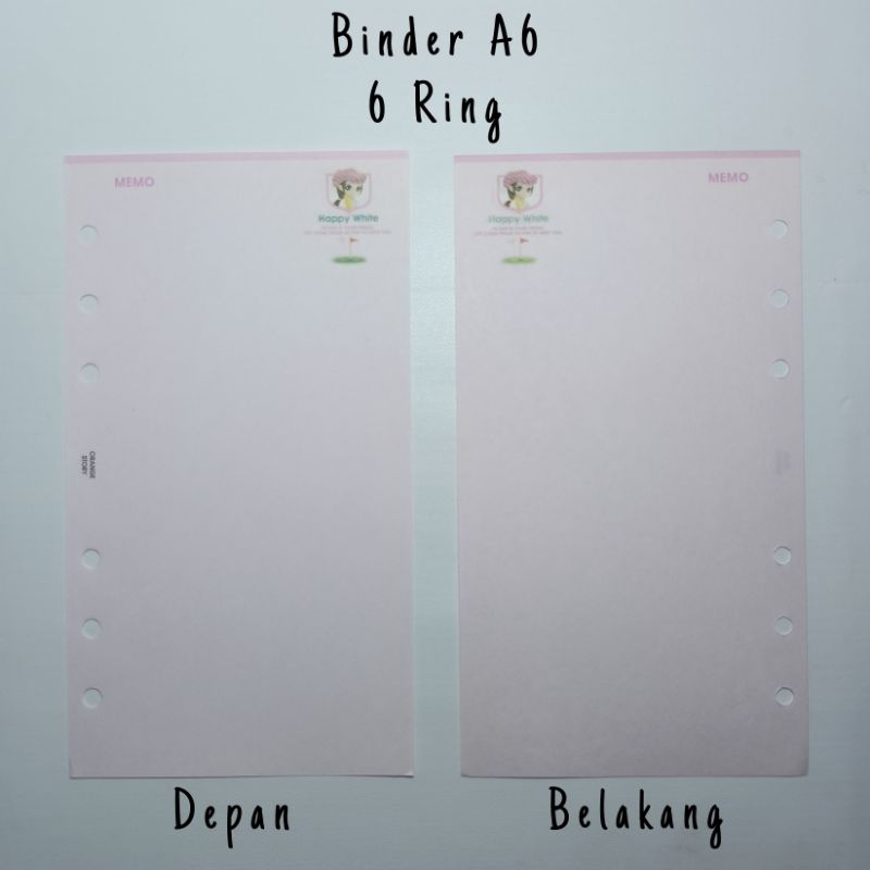 PRELOVED - Isi Binder A6 Refill Binder A6 Binder Fancy Kertas Binder Langka Orji File
