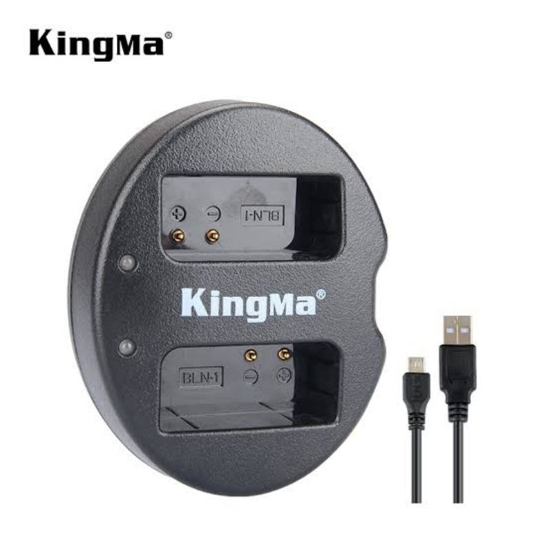 KingMa BM015 USB DUAL CHARGER For OLYMPUS BLN-1 Camera Battery