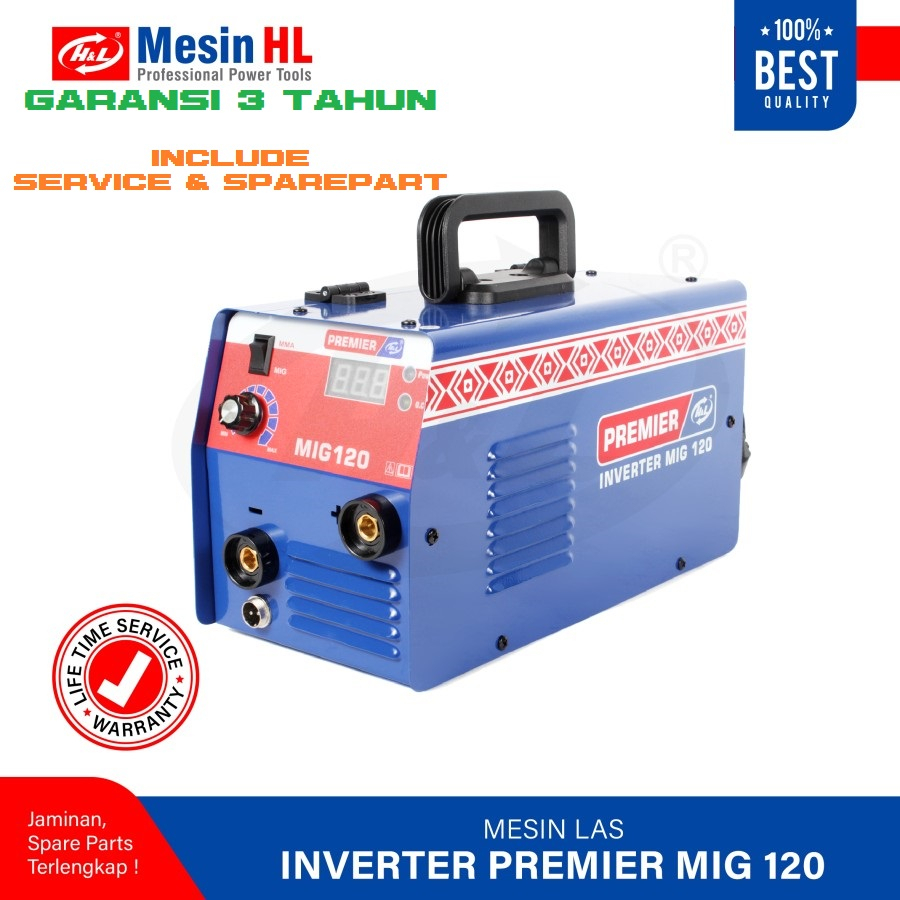 H&amp;L MESIN LAS MIG 120 A / WELDING INVERTER H&amp;L PREMIER MIG120