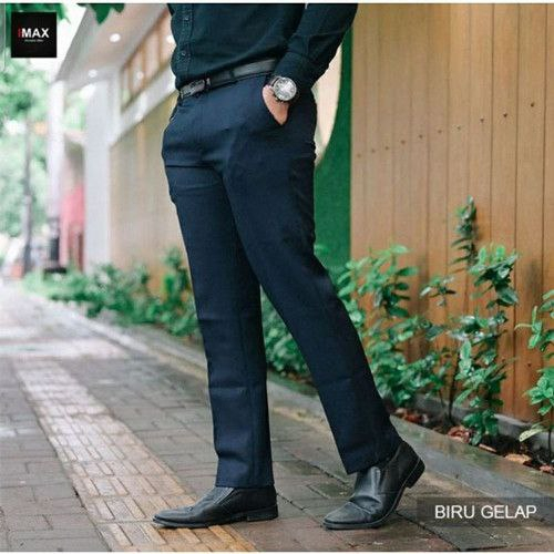 Celana Kantor Formal Kerja Bahan Dasar Pria Slimfit