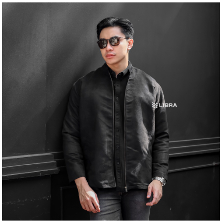 Libra Jaket Suede Nato Hitam Jaket Bomber Pria Original Jaket Pria Bomber Bomber Jacket Pria Jacket 