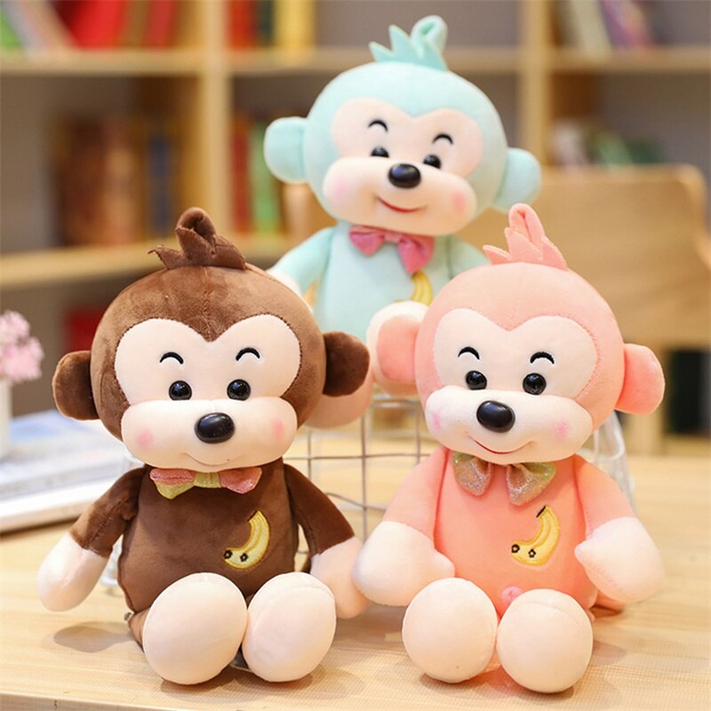 Mainan Boneka Karakter Monyet Monkey Plush Doll Lucu Imut Cocok Buat Kado Ulang Tahun Anak