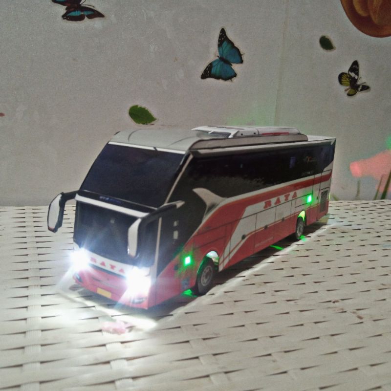 miniatur bus papercraft RAYA