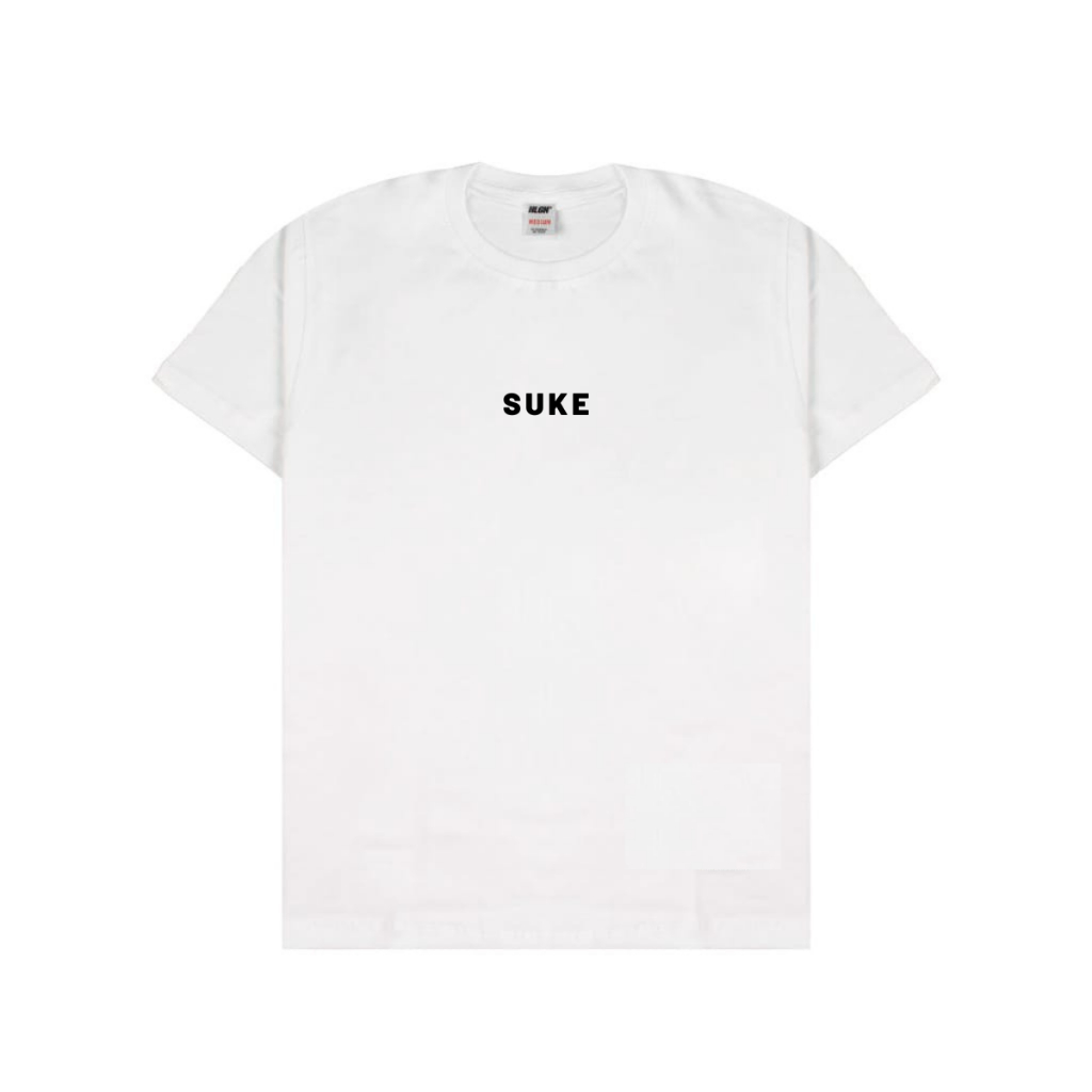 Suke T-shirt Women White Motif Evacuation Murah dan Terlaris