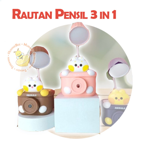

Rautan Pensil 3in1 Bisa Rautan Pencil Case dan Lampu USB