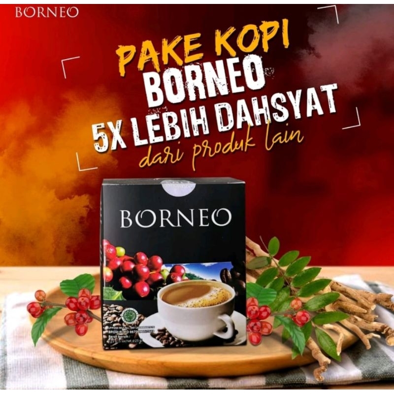 

kopi borneo 1 bok isi 5 saset