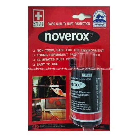 Noverox Pelapis Anti Karat 100ml Cairan Pembersih Karat Karatan Berkarat Nove Rox Pencegah Karat pada Logam Besi