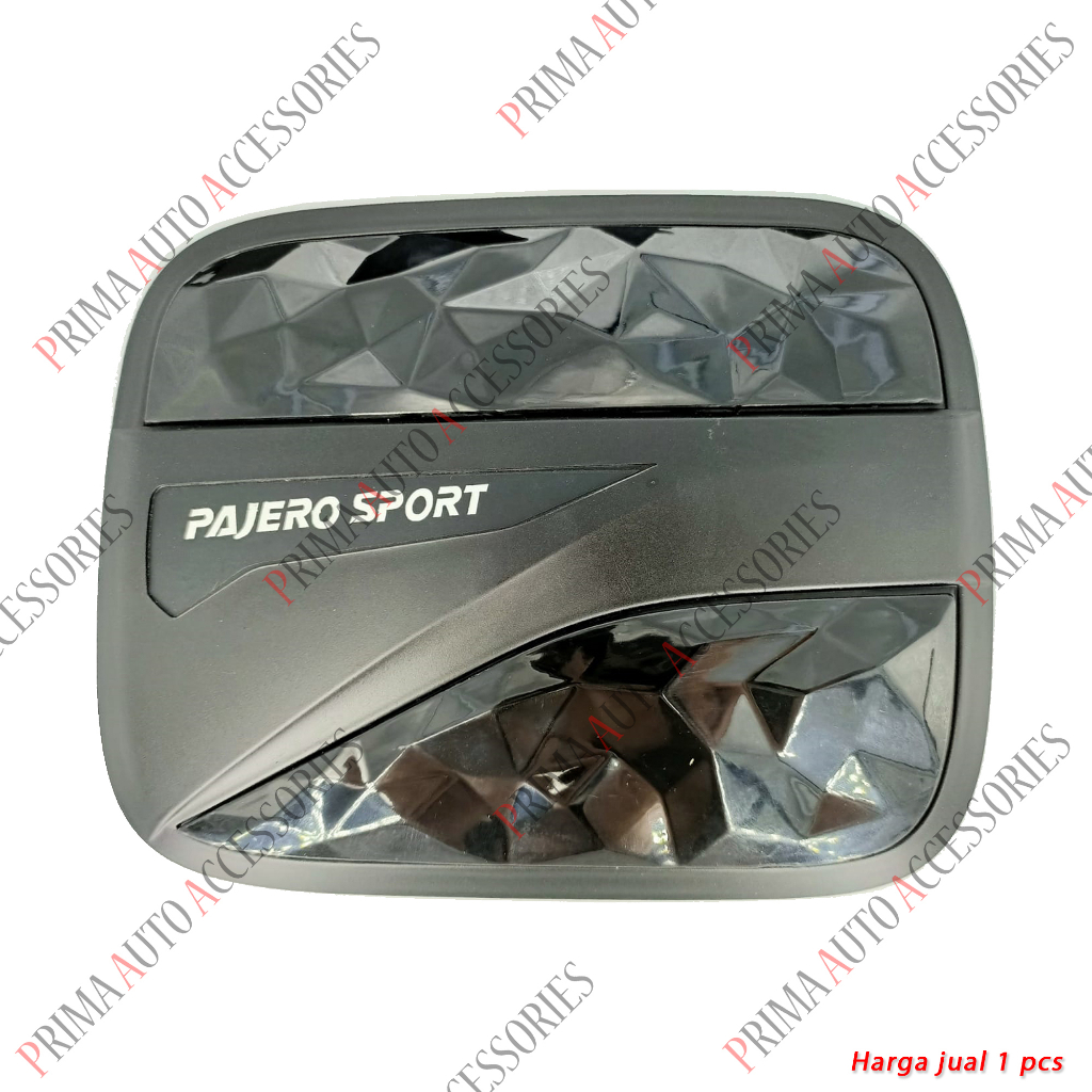 Tank Cover All New Pajero Sport Hitam Doff Diamond Tutup Tangki Bensin