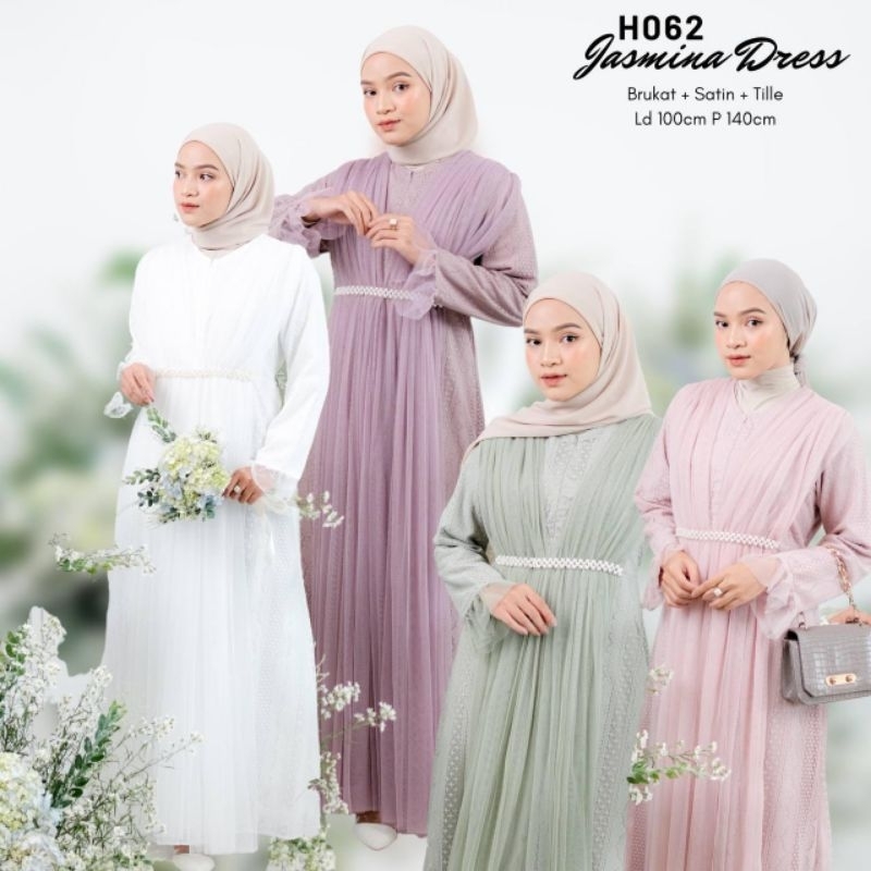 [ORI] JASMINA DRESS / DRESS MUSLIMAH / DRESS KONDANGAN / GAMIS KONDANGAN / DRESS PESTA / GAUN PESTA 