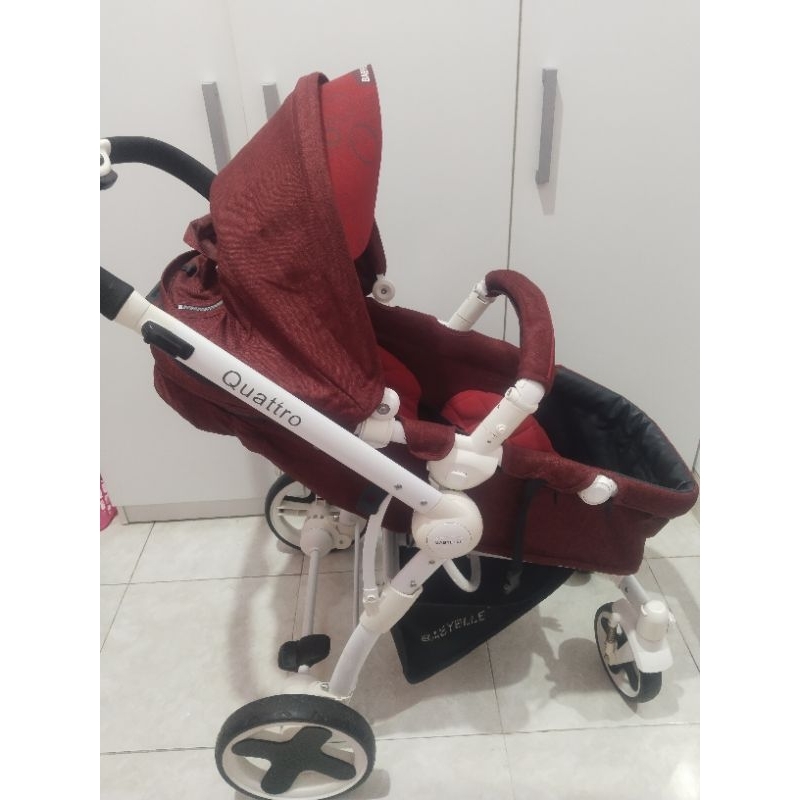 PRELOVED STROLLER BABYELLE QUATTRO MARRON