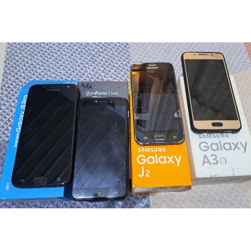 Galaxy A3, Galaxy J5 Pro, Galaxy J2, Asus Zenfone Live Rusak