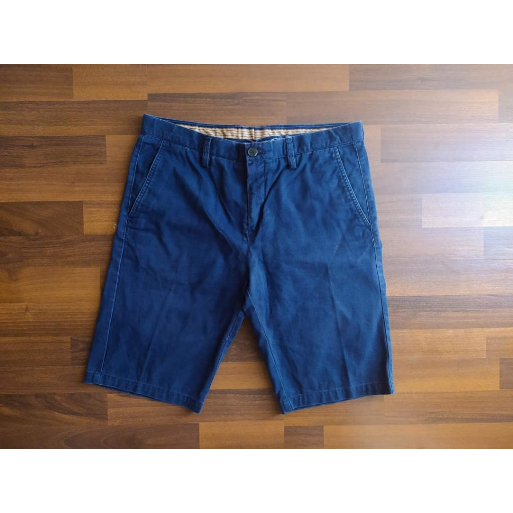 Celana Pendek Wood, Navy Blue Chino Short Pants