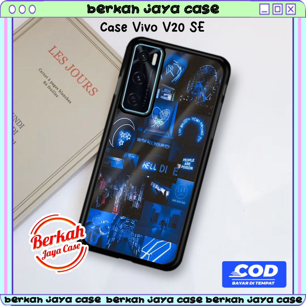 Casing HPVIVO V20 SE Kesing Motif AESTHEBLUE CaseHp Termurah Terbaru Softcase Hardcase Premium Gloss