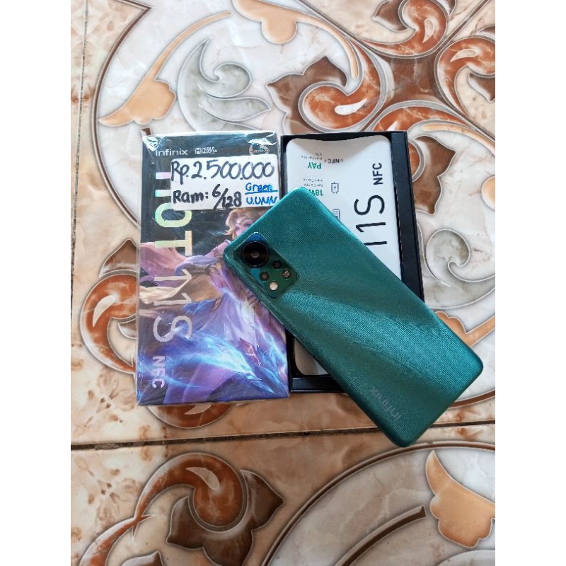 infinik hot 11S NFC Ram 6+5/128 fullset original (second)