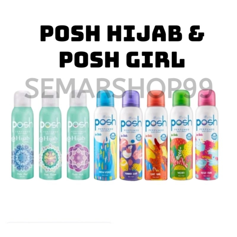 Posh Body Spray Hijab &amp; Posh Girl 150ml