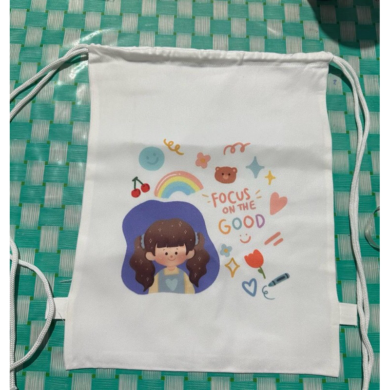 Tas serut atau String Bag dan Tote Bag Bergambar dan Motif Wanita Lucu Kekinian/Aesthetic/Girly/Wanita oi