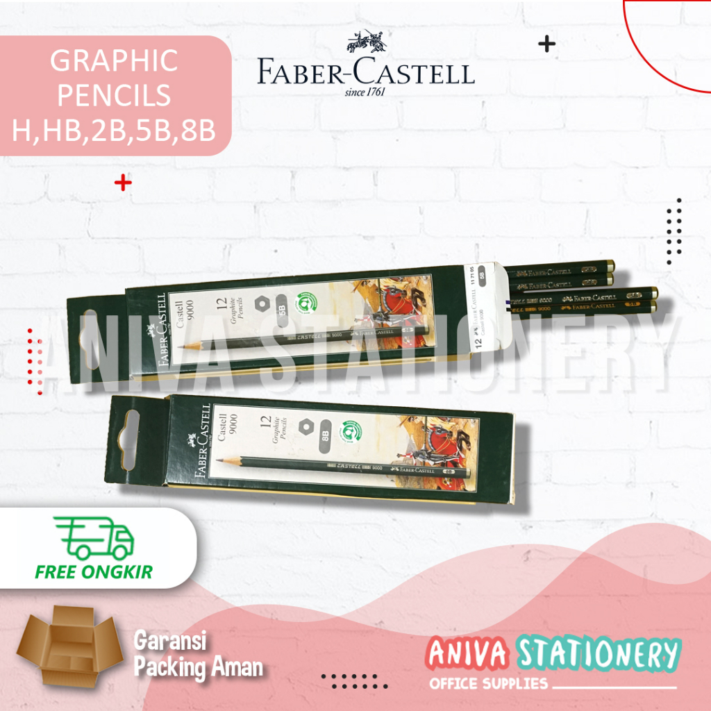 

Faber Castell Pensil B 2B 3B 4B 5B 6B 7B 8B HB F H 2H 3H 4H 5H 6H