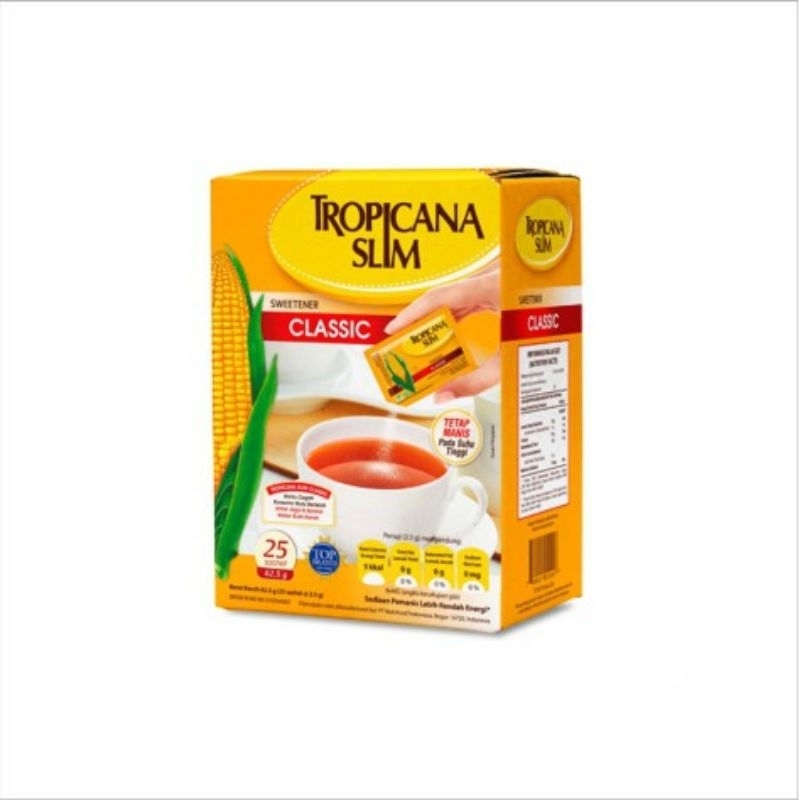 

tropicana slim sweetener classic 25 sachet