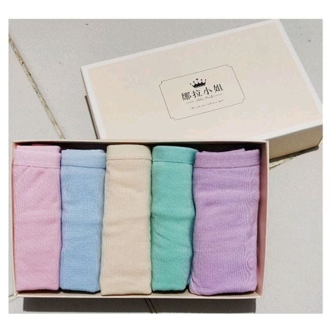 Celana dalam wanita COTTON super soft elastis 1 Kotak isi 5 pcs