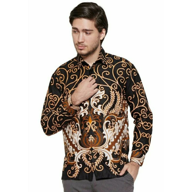 KEMEJA BATIK PRIA LENGAN PANJANG SIZE M L XL XXL  BSWART BatiK HRB026