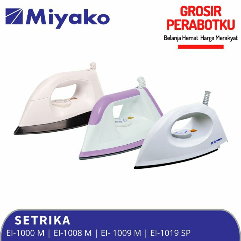 Gosokan Setrika Miyako EI 1000 M EI 1008 M EI 1009 M EI 1019 SP Dry Iron