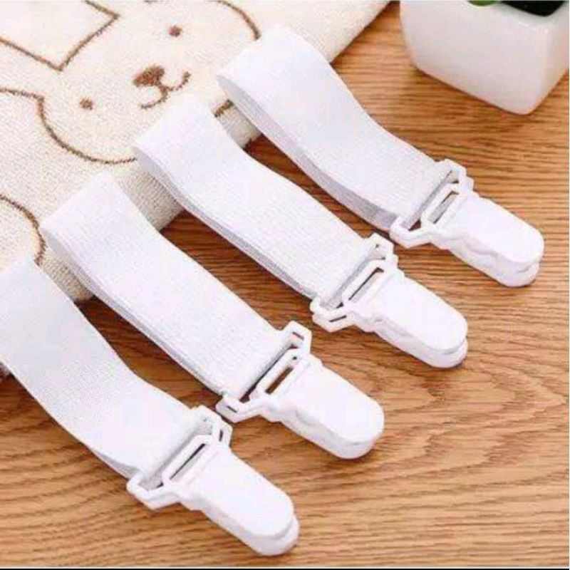 Sheet Grippers Pengait Sprei 4 in 1 / Tali Pengencang Sprei Isi 4Pcs