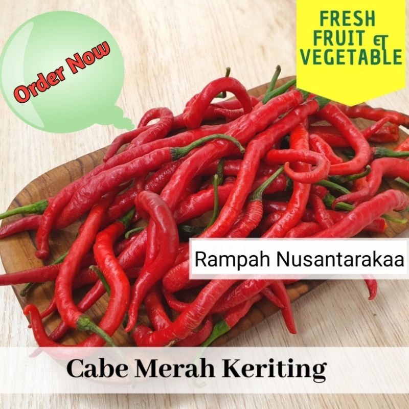 

Cabe merah keriting fresh 1 kg