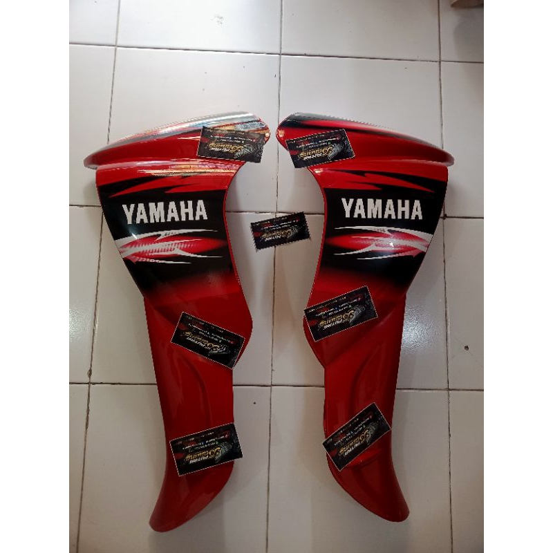 Cover Sayap Luar Jupiter Z New Burhan Hitam Plus Striping Yamaha Jupiter Z Burhan 2007-2008 warna Me