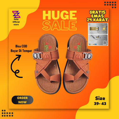 Sandal Jepit Kulit Pria / Sandal Jepit Pria / Sandal Japit Kulit Premium / Sandal Kulit Pria Premium
