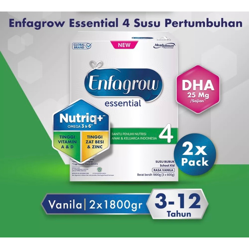 Susu Enfagrow Essential 4 3600gr