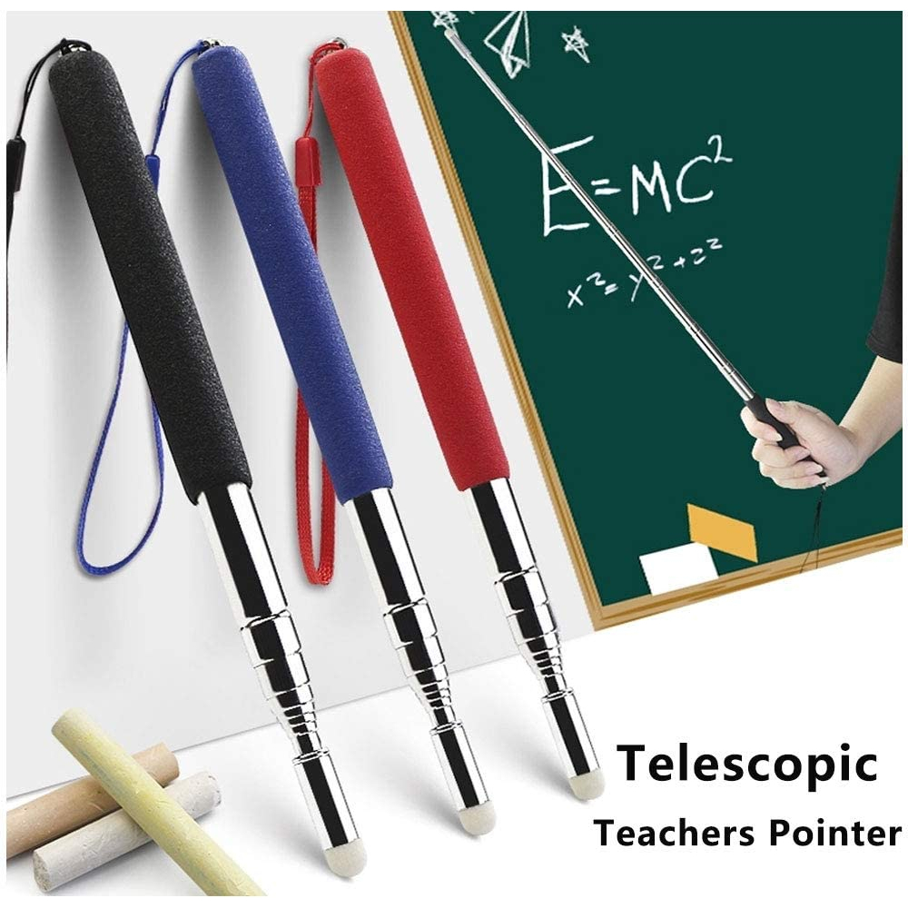 

Tongkat Penunjuk Pointer Papan Tulis Teleskopik Stainless Steel Guru
