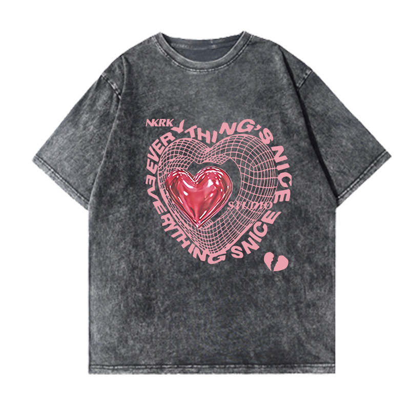 t shirt Hitam(washed) kaos t shir huruf baju wanita shirt oversize kaos oversize heart wanita t shirt korea baju kaos kaos atasan oversize kaos t shirt oversize  t baju wanita